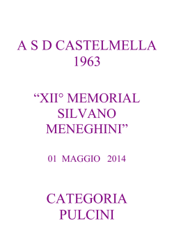 A S D CASTELMELLA 1963 CATEGORIA PULCINI