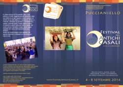Brochure Festival Antichi Casali 2014