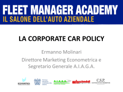 La car policy aziendale - Auto Aziendali Magazine