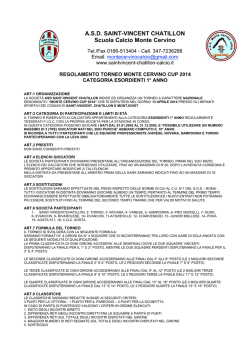 A.S.D. SAINT-VINCENT CHATILLON Scuola Calcio Monte Cervino