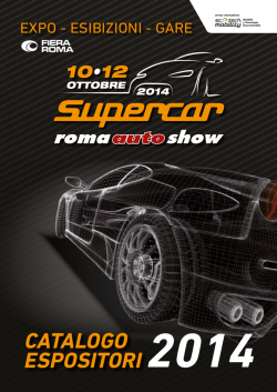 Catalogo espositori - Supercar Roma Auto Show