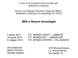 BES nuove tecnologie - Ufficio scolastico regionale per la Lombardia
