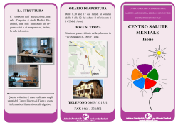 Brochure 3 CSM TIONE - Azienda Provinciale per i Servizi Sanitari