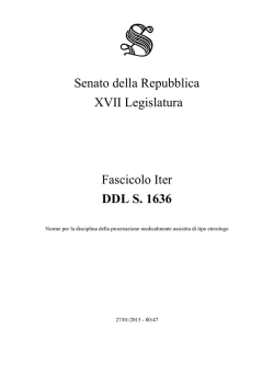 Senato della Repubblica XVII Legislatura Fascicolo Iter DDL S. 1636