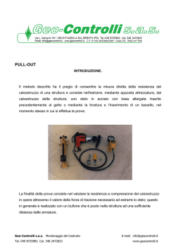PULL-OUT - Geo-Controlli s.a.s.