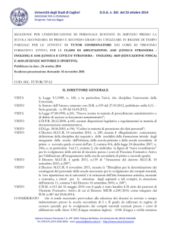 Università degli Studi di Cagliari D.D.G. n. 381 del 23 ottobre 2014