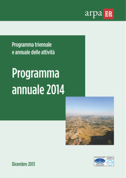 Programma attività 2014 - Indice e Direzione generale