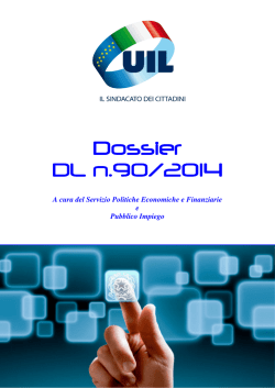 Dossier DL n.90/2014 n.90/2014 n.90/2014