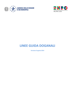 Linee guida Agenzia Dogane EXPO 2015