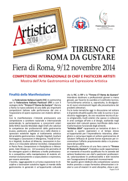 Artistica 2014 - Federazione Italiana Cuochi