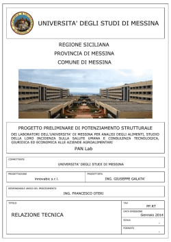 relazione tecnica - Università degli Studi di Messina