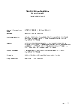 Determinazione dirigenziale n. 12128 del 15/09/2014