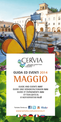 Guida e eventi maggio 2014 - Turismo Comune di Cervia