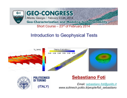 Geophysical Methods for Geotechnical Site Characterization