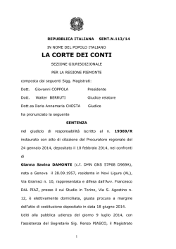 Sezione giurisdizionale per la Regione Piemonte