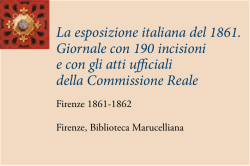 La esposizione italiana del 1861. Giornale con 190 incisioni e con