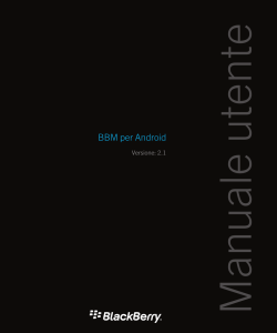 BBM per Android-Manuale utente