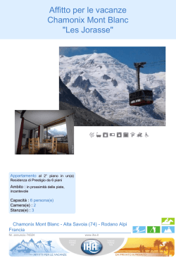 Affitto per le vacanze Chamonix Mont Blanc "Les Jorasse"