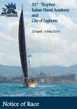 Il Trofeo Accademia Navale e Città di Livorno