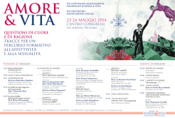23-24 MAGGIO 2014 - Associazione Scienza e Vita