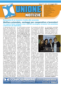N. 5 Maggio 2014.indd - Confcooperative Modena