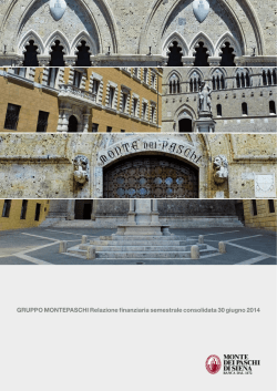 relazione semestrale MPS - Banca Monte dei Paschi di Siena