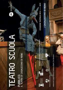Teatro Ragazzi – la brochure - Pubblico | Il Teatro di Casalecchio di