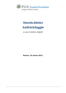 Antiriciclaggio - Unione dei Giovani Dottori Commercialisti di Parma