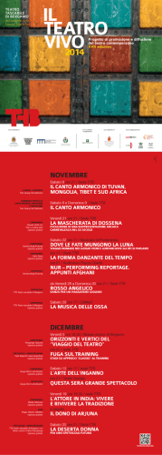TEATROVIVO_programma - Teatro Tascabile di Bergamo