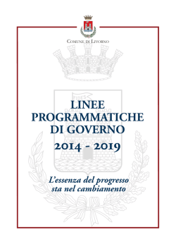 linee programmatiche di governo 2014 - 2019
