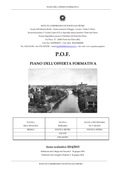 POF 2014-2015 - IC Ponte San Pietro