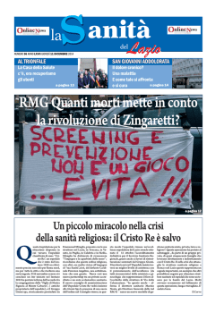 RMG Quanti morti mette in conto la rivoluzione di Zingaretti?