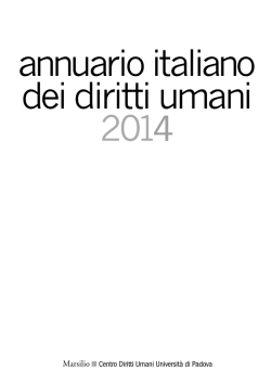 Agenda italiana dei diritti umani 2014