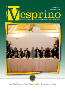 Vesprino 57 - Lions Palermo dei Vespri