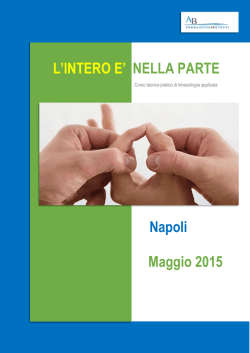 Napoli Maggio 2015 L`INTERO E` NELLA PARTE