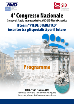 4° Congresso Nazionale Programma
