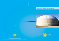 Copertura vasche di stoccaggio - Impianti biogas, pulizia digestori