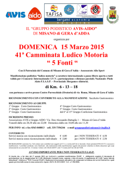 Volantino - 5 FONTI 2015