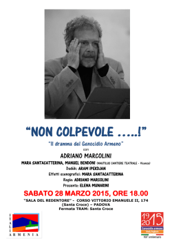 “NON COLPEVOLE …..!” - Associazione Italia Armenia
