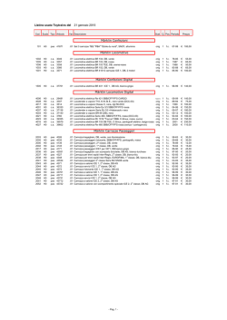 Listino usato Toytrains del 7 gennaio 2015 Märklin Confezioni