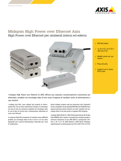 Midspan High Power over Ethernet Axis