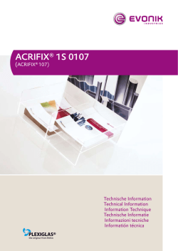 ACRIFIX® 1S 0107 - Röhm Schweiz AG
