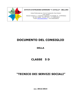 Documento del 15 maggio - CLASSE 5D