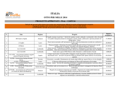 Lista progetti approvati nel 2014 (ITALIA)