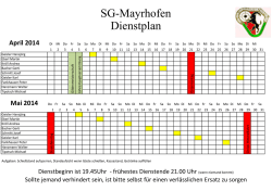 SG-Mayrhofen Dienstplan