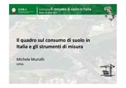 Il quadro sul consumo di suolo in Italia e gli strumenti di misura