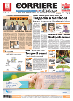 Tragedia a Sanfront - Corriere di Saluzzo