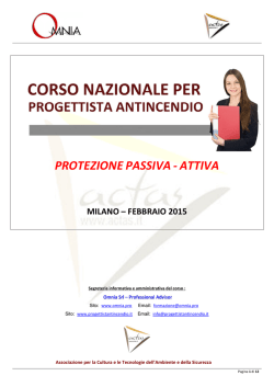 PROTEZIONE PASSIVA-ATTIVA - Corso Nazionale Progettista
