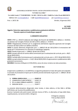 Prot. n. 287/C-38 Brindisi, 19 gennaio 2015 ALL