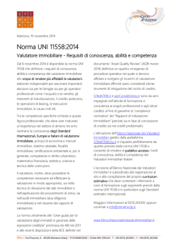 Norma UNI 11558:2014